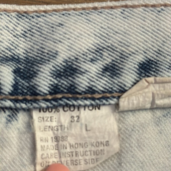 BRITTANIA Vintage Acid Wash Jeans Relaxed Fit Taper High Rise Size 30 - Picture 7 of 9